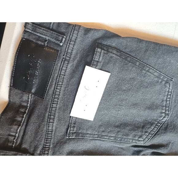 Cotton & Co.‎ Jeans Men's 33x32 Stealth Grey Dark Wash Slim Straight Leg Jeans - Picture 8 of 10